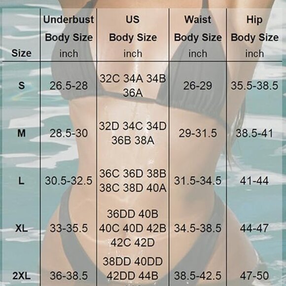 OZICERD Black Triangle String Bikini Set Swimsuit bathing suits | Large | New - Picture 7 of 9